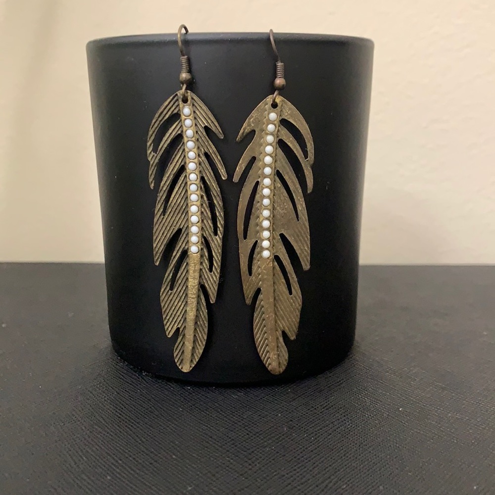Feather earrings